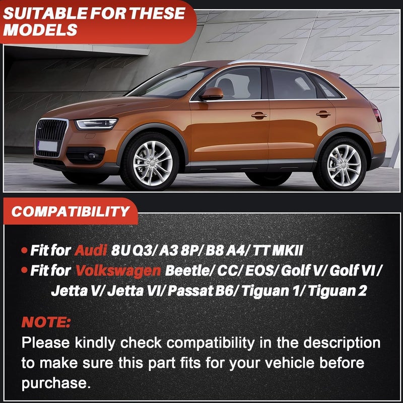 FEIMAOTUI 021071ECS01 مجموعة إصلاح ذراع رافعة مجمع السحب 2.0T TSI متوافقة مع أودي 8U A3 B8 TT، مناسبة لفولكس فاجن بيتل CC EOS جولف جيتا باسات B6 تيغوان (فضي) - Image 3